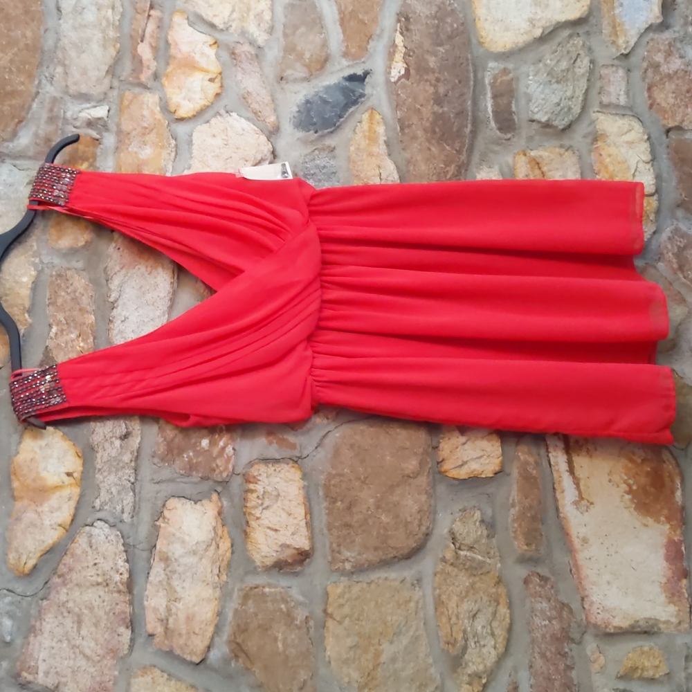 Zara Trafaluc pink sleeveless embellished dress